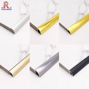 8mm Aluminum Tile Trim Bright Silver Color Metal Profile Edges For Tile