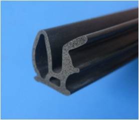 Door Weatherstrip Extruded Rubber Seal noise absorption on window , hood