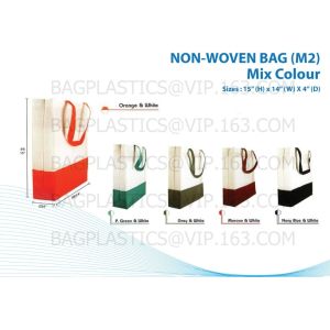 NON WOVEN SHOP BAG, Eco reusable colorful foldable non woven bag,non woven