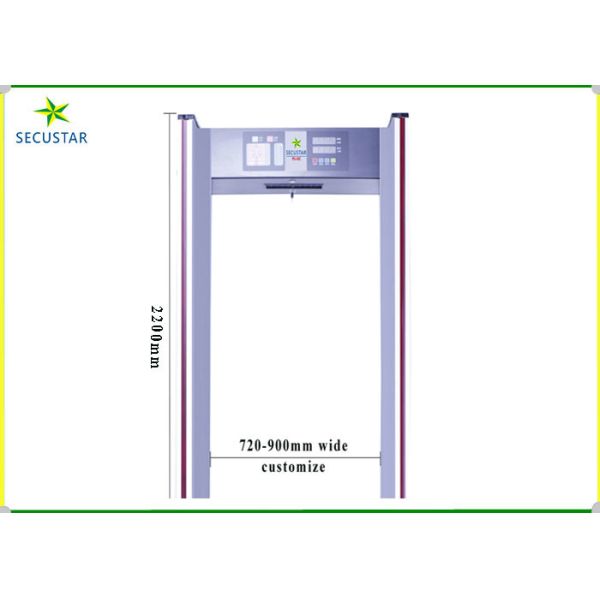 Quality Passage and alarm count led alarm walk through metal detector for public body security checking wholesale