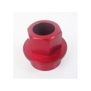 CNC aluminum / Stainless steel red anodized finish snals nut, Bolt and Nut