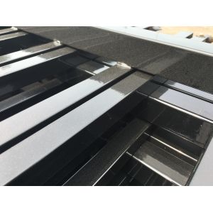 Cheap Interpon powder coated Crimped Spear Garrison Tubular Fence Panels 2100mm Height*2400mm width for sale