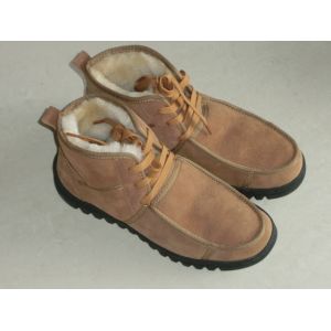 China Rubber Sole Winter Sheepskin Snow Boots Shearling Lined For Womens on sale