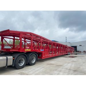 Customizable 3 Axle Car Transport Semi Trailer For Safe And Smooth Vehicle