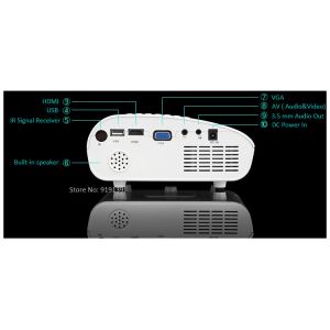 Colorful Image Projector LED Lamp Long Life Cheap Price Mini Proyector With HDMI