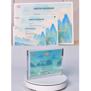 T Shape Acrylic Tabletop Sign Holders 8.5 x 11