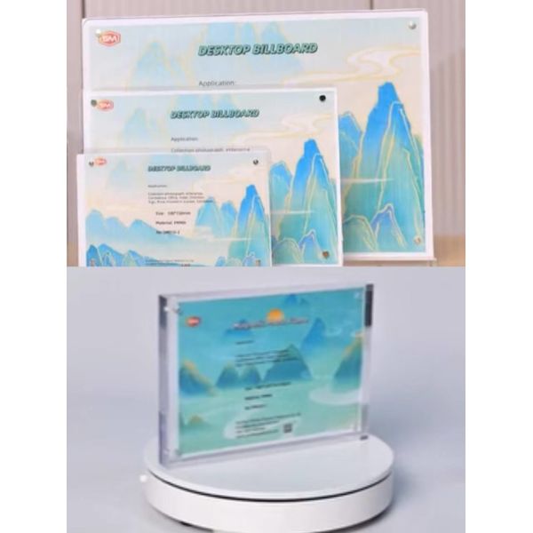 Quality T Shape Acrylic Tabletop Sign Holders 8.5 x 11 wholesale