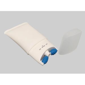 Cleansing Soft Custom Cosmetic Tubes D55mm Massage Roller Head Plastic Flat