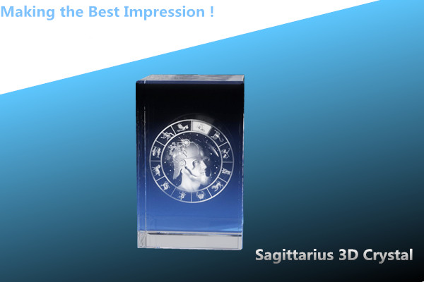 Quality sagittarius 3d crystal train/crystal mother's day gift/father's day crystal train/3d laser wholesale