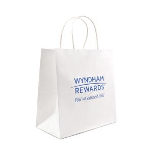 Takeaway Shopping Handle Bags 8 Color Flexo Printing Surface