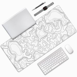Natural Rubber fabric Minimalist Line Large Mouse Pads for Custom Sublimation