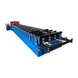 1250mm Manual Decoiler Floor Deck Roll Forming Machine Powered By Chain Drive