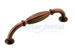 5" CC Brushed Copper Cabinet Handles And Knobs , Transitional Kitchen Cabinet