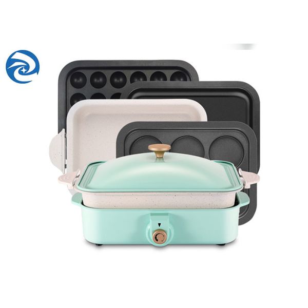 Quality Household Electric Grills Griddles Skillets 220V Multifunctional Cooking Pot 1200W wholesale