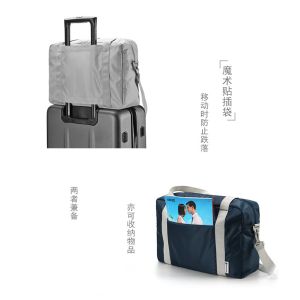 Portable Cotton Foldable Travel Bag With Sublimation Printing Surface