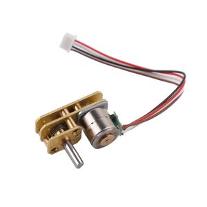 5V Worm Gear Stepper Motor 10mm Horizontal Right Angle Stepper Motor 2 Phase