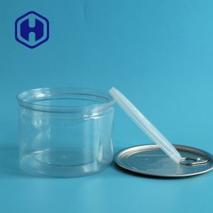 420ml Fish Seafood Packaging PET Plastic Can With Lid FSSC