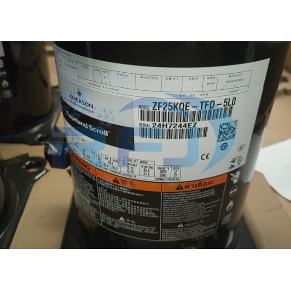 Quality Copeland Scroll Refrigeration Compressor ZF25KQE-TFD-5L0 Refrigerant R404a wholesale