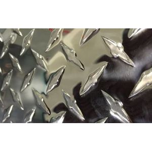 China Industrial Polished Five Bar Aluminum Tread Plate AA1060/ AA3003/ AA5052 on sale