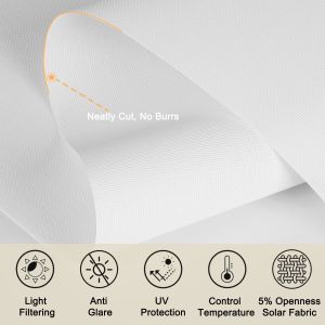 Polyester And PVC Window Indoor Horizontal Jacquard Polyester Roller Sunscreen