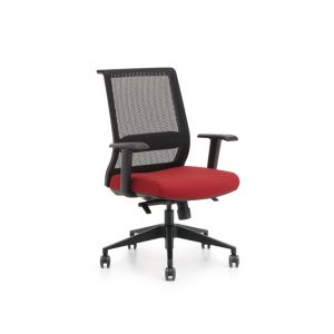 Adjustable Swivel Mesh Office Chairs , Meeting Room Sliding High Back Executive