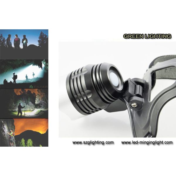 500 meters long lighting distance IP65 water-proof rechargeable led headlamp with 189g light weight
