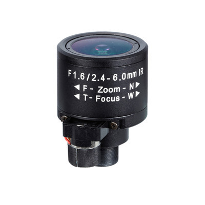 1/3" 2.4-6.0mm 2Megapixel F1.6 M12x0.5 Mount DC Auto IRIS Manual Zoom/FocusIR