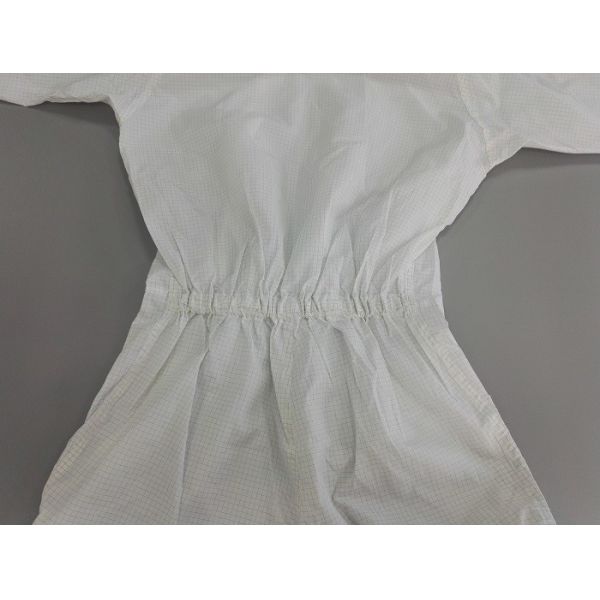 Quality Polyester Lightweight ESD Cleanroom Coverall  Long Sleeve White Size S - 5XL wholesale
