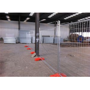 Durable Building Site Fence Panels / Retractable Temporary Fence For Rental