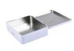 Empty Rectangular Biscuit Tin Can Container Packaging With Hinged Lid Custom
