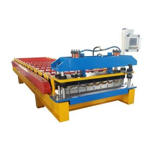 Precision 0.6mm Sheet Metal Roll Forming Machines Hydraulic Cutting