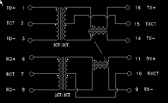 H1263NL SIN 100P Telecom Transformer SMT 10 /100 BASE - TX HX2019NL VoIP PoE
