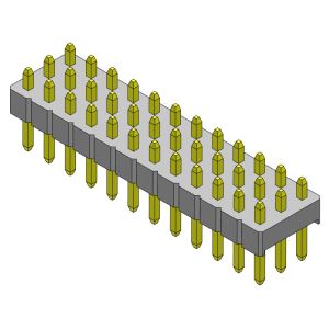 Pin Header Connector 2.54mm Triple Row DIP TYPE 3*2PIN To 3*40PIN H=2.54MM