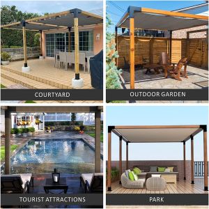 Bending Metal Bracket for Timber Frame Gazebo Kit 4*4 6*6 Modular Size