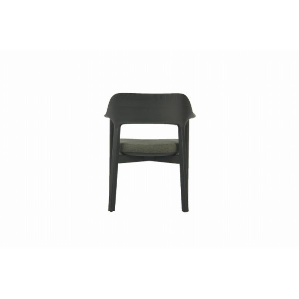 Quality Synthetic Leather Dining Room Armchairs Black With Solid Wood Frame wholesale
