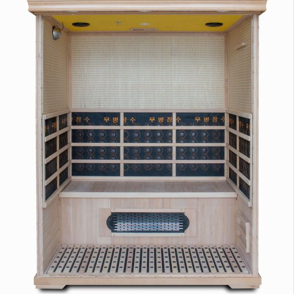 Quality Single and Double Steam Bath Tourmaline Computer Control Panel Sweat Room Home Sauna Room Far Infrared Bathtub Detox wholesale