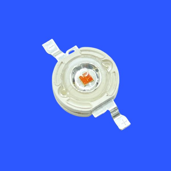 590nm - 595nm 2.5-2.7V Clear Convex Lens 120 Deg 3W High Power Yellow LED For