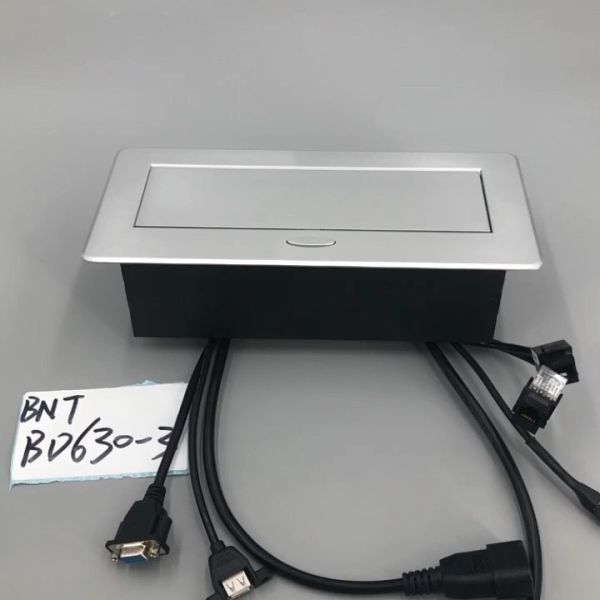 for office furniture table with vga connector desk pop up power outlet