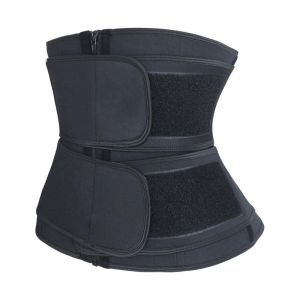 Neoprene Double Belt Waist Trainer With Zipper
