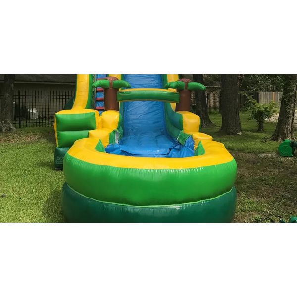 Tarpaulin Inflatable Pvc Palm Tree Screamer Water Slide