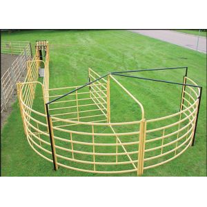 Portable Goat Fence Panels / Galvanized Livestock Fencing Simple Structure