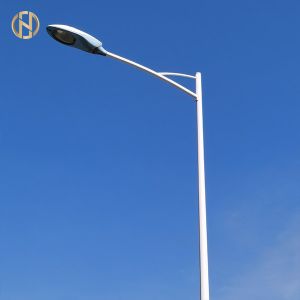 Galvanized Street Light Pole 7M Street Lamp Pole Customized Height