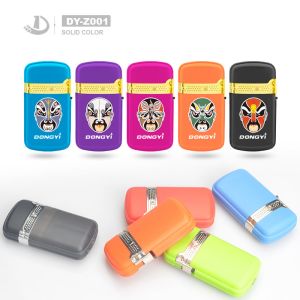 Cheap Plastic Windproof Lighters Dy-Z001 With Multi Colors And 7.38*3.8*1.97 CM Size for sale