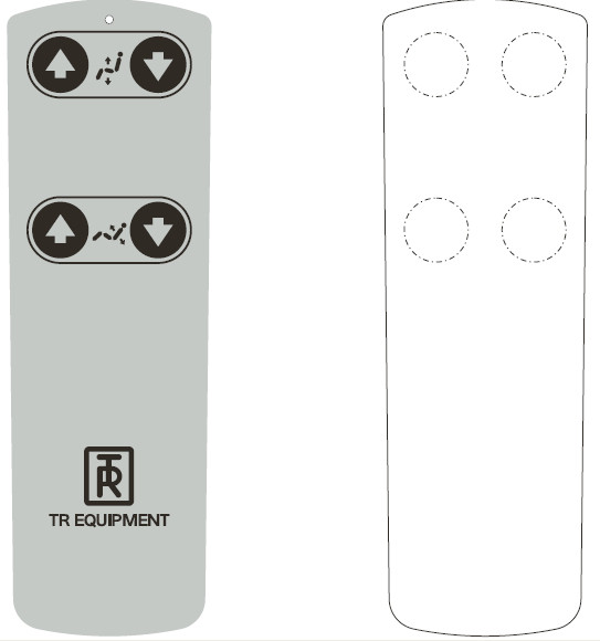 White Light Weight Tactile Membrane Switch Control Overlay with Silk screen
