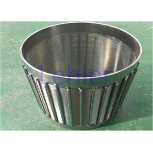 50 Micron Wedge Wire Sieve Filters Stainless Steel 316L Inside To Outside Type