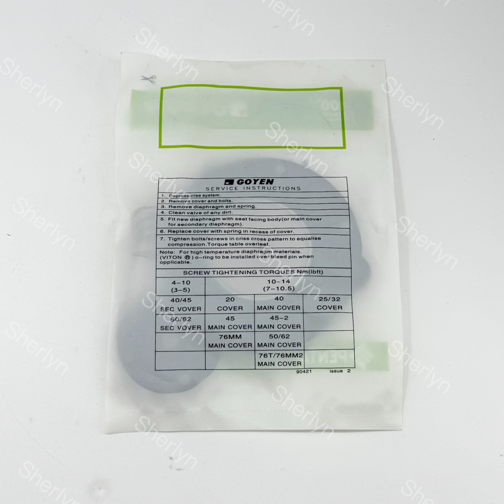 GOYEN 1.5-inch Membrane Repair Kit K4502 K4503 K4504 CA45T/DD/FS RCA45T/DD