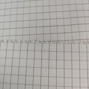 Esd Fabric Plaid Polyester Cleanroom Anti-static Cloth For Safety Workwear and