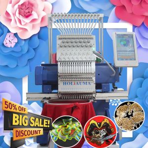 Better than 15 head computerized embroidery machine HO1501N 420*510mm high