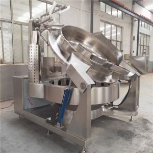 Automatic Tilting Vacuum Horizontal Cooking Mixer Machine for Food Paste and