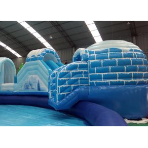 Fun Inflatable Amusement Park Giant Ice World Antarctic Penguin Water Amusement